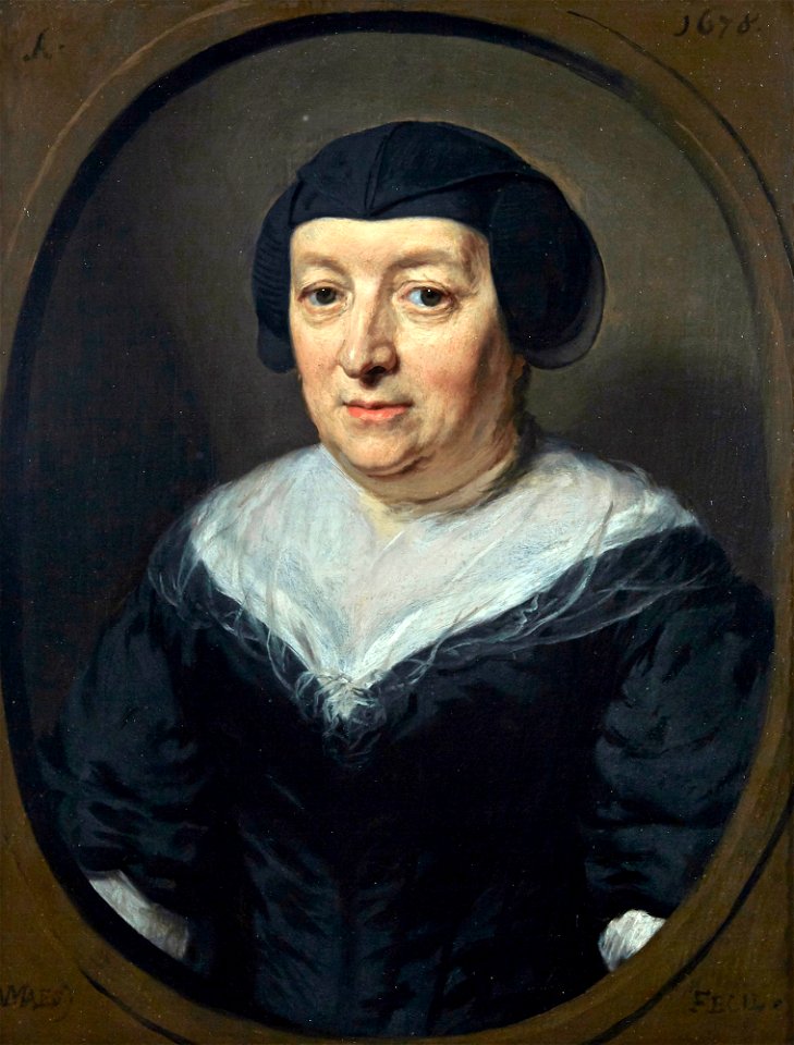 Nicolaes Maes - Portrait of Beatrix Snels l19038-b3tzr-1