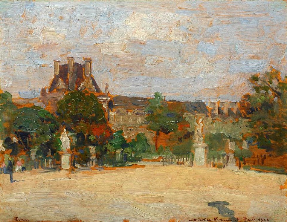Nicolae Vermont - Intrare in Louvre