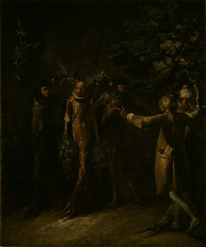 Nicolai Abildgaard - From Ludvig Holbergs´s The Journey of Niels Klim to The World Underground - KMS3902 - Statens Museum for Kunst