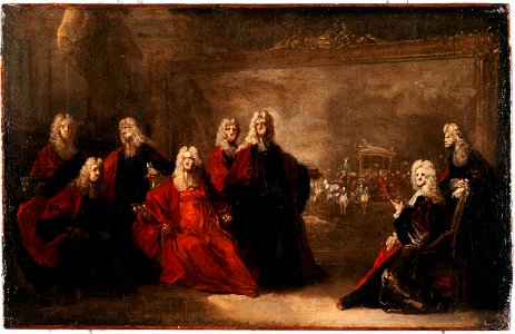 Nicolas de Largillierre - Allégorie des fiançailles de Louis XV avec l'infante Marie-Anne-Victoire d'Espagne - P2764 - Musée Carnavalet
