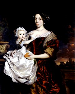 Nicolaes Maes - Portret van Maria Colve en haar dochter Anna Maria Nieupoort - 1484 (OK) - Museum Boijmans Van Beuningen