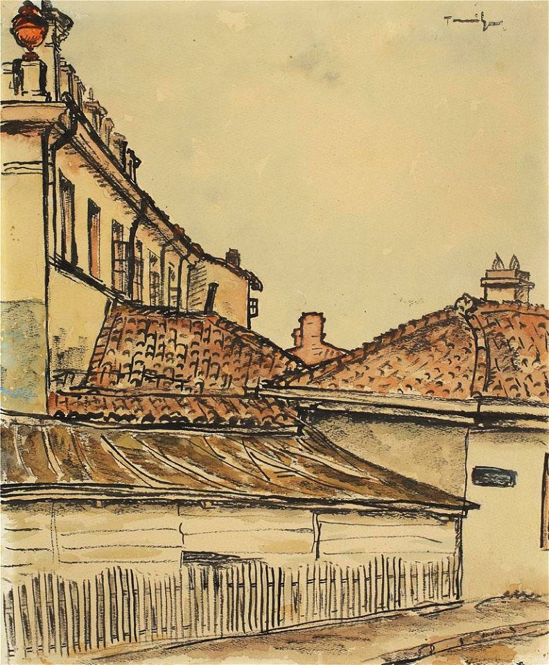 Nicolae Tonitza - Acoperisuri la Mangalia