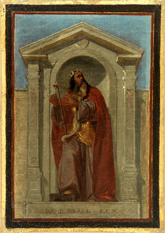 Nicolas Auguste Hesse - Esquisse pour l'église Notre-Dame-de-Bonne-Nouvelle , David, roi d'Israël - PDUT1876 - Musée des Beaux-Arts de la ville de Paris