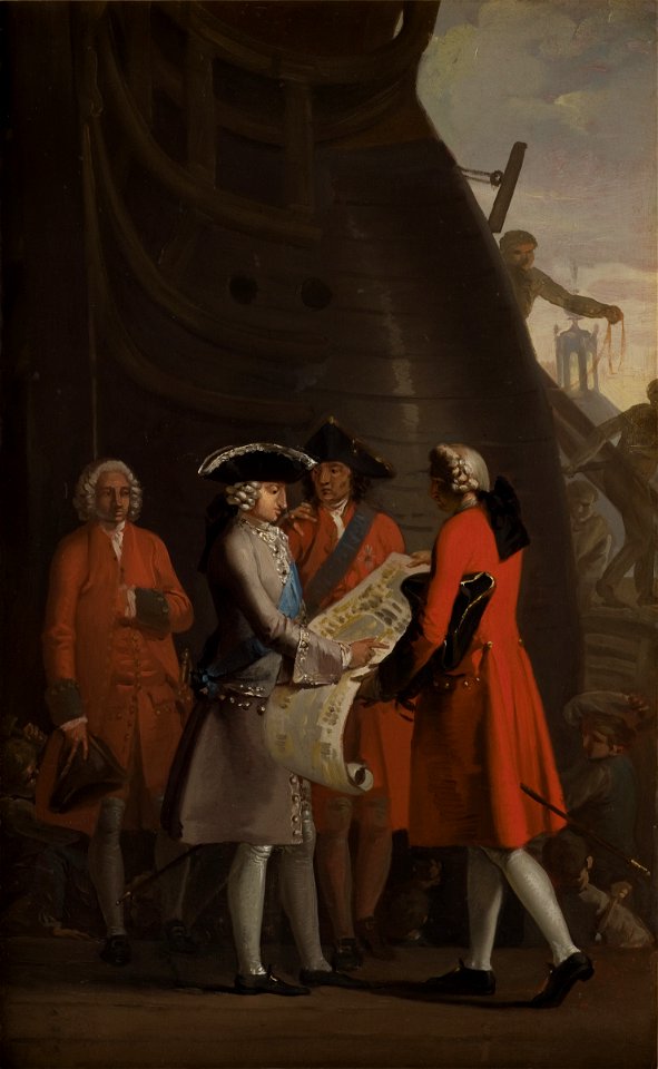 Nicolai Abildgaard - The Construction of Copenhagen´s Dock in the Reign of Christian VI - KMS1139h - Statens Museum for Kunst
