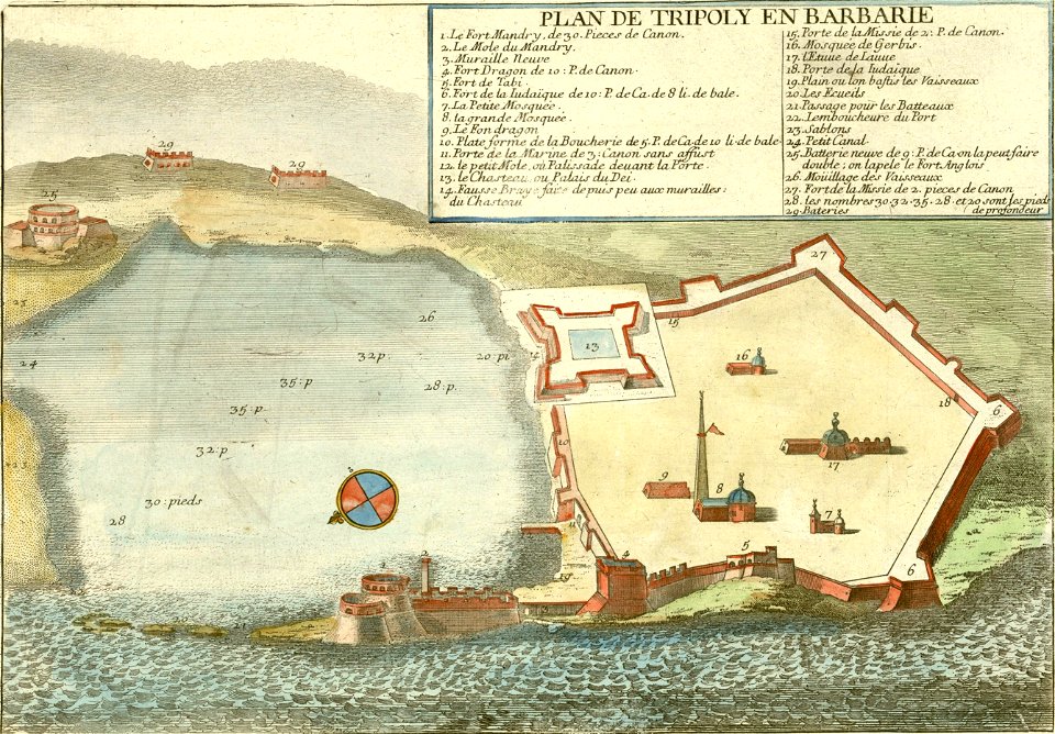 Nicolas de Fer 1705 Tripoli