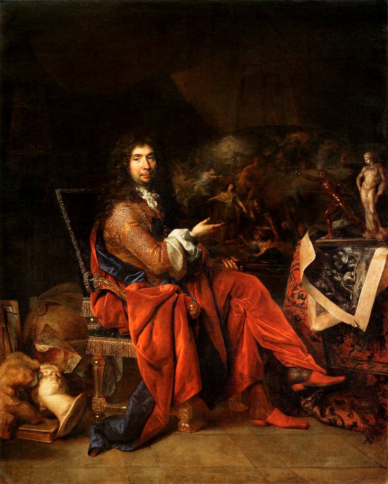 Nicolas de Largillière - Portrait of Charles Le Brun - WGA12471