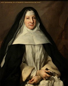 Nicolas de Largillière (1656-1746) - Anne Frances Throckmorton (1664–1734), Prioress of the English Augustinian Convent of Notre-Dame-de-Sion, Paris - 135583 - National Trust