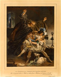 Nicolas Eustache Maurin - La Esmeralde, Phoebus et Claude Frollo