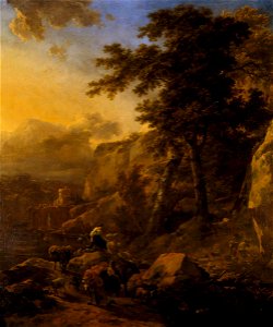 Nicolaes Berchem - Landscape with Herdsmen NTI KLA 95343