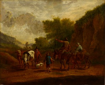 Nicolaes Berchem - Peasants on the road - A I 667 - Finnish National Gallery