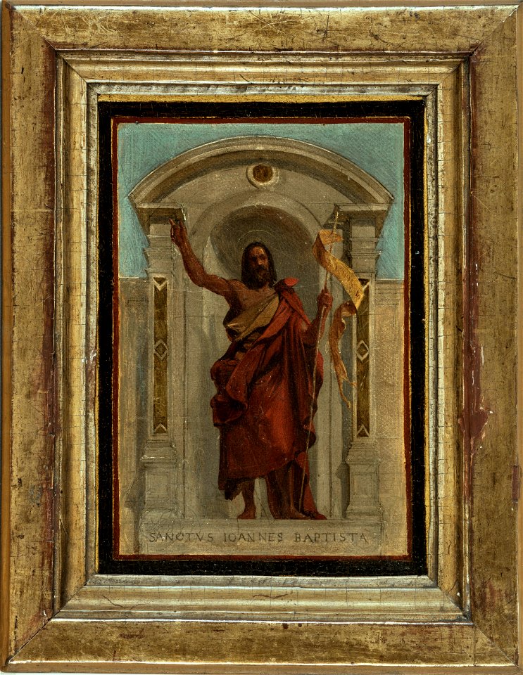 Nicolas Auguste Hesse - Esquisse pour l'église Notre-Dame-de-Bonne-Nouvelle , Saint Jean-Baptiste - PDUT1878 - Musée des Beaux-Arts de la ville de Paris
