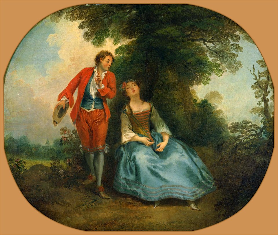 Nicolas Lancret - Sleeping Shepherdess - Google Art Project