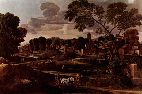 Nicolas Poussin - Paysage avec l'enterrement de Phocion 