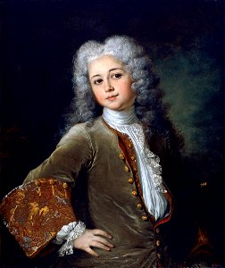 Nicolas de Largillière - Portrait of a Young Man with a Wig - Google Art Project. Free illustration for personal and commercial use.
