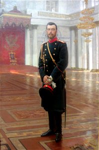 Nicolas II of Russia by Iliya Repin. Free illustration for personal and commercial use.