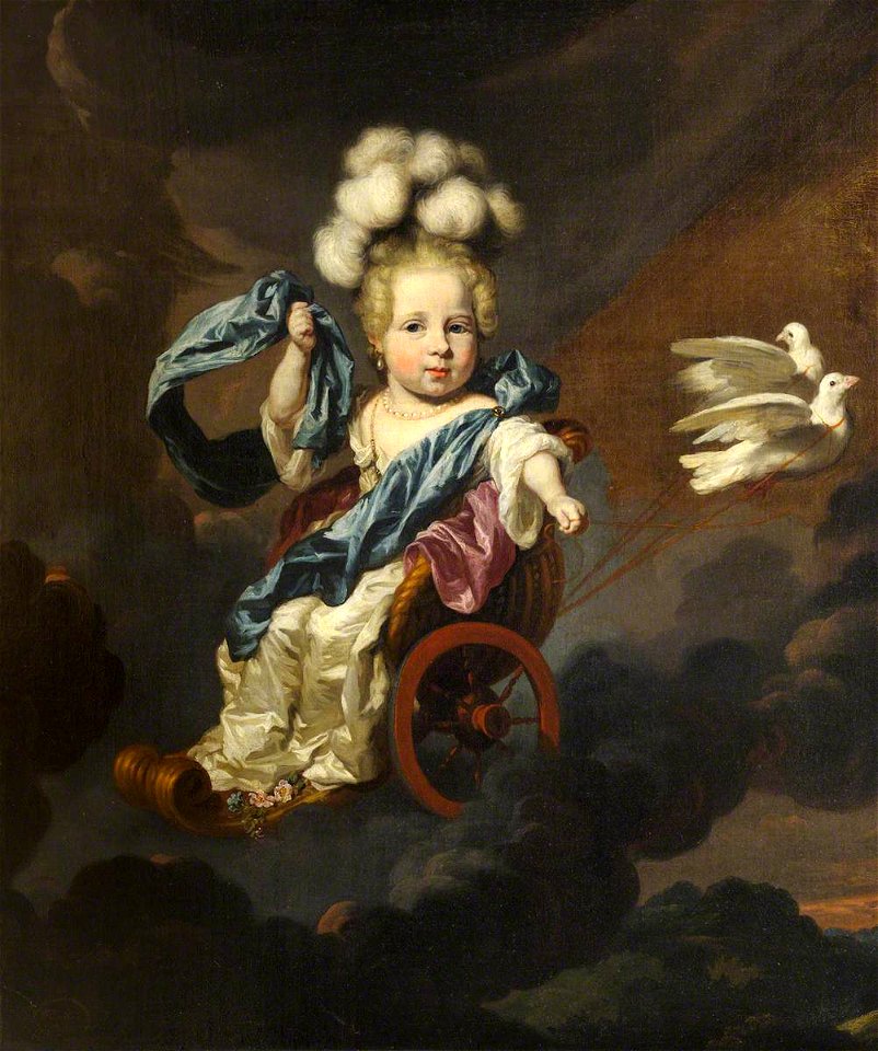 Nicolaes Maes - Girl as Venus in a Chariot NTIII WIM 207816
