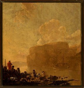 Nicolaes Berchem - Catching crayfish - M.Ob.1739 - National Museum in Warsaw