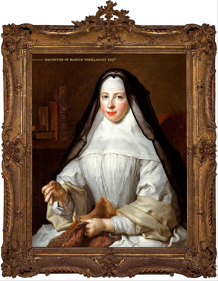 Nicolas de LARGILLIÈRe - Frances Woollascott, an Augustinian Nun - Google Art Project