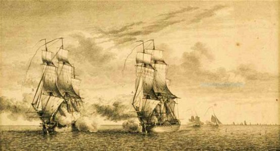 Nicolas Ozanne, Combat de la frégate française La Belle-Poule attaquée par la frégate anglaise L’Aréthuse le 17 juin 1778