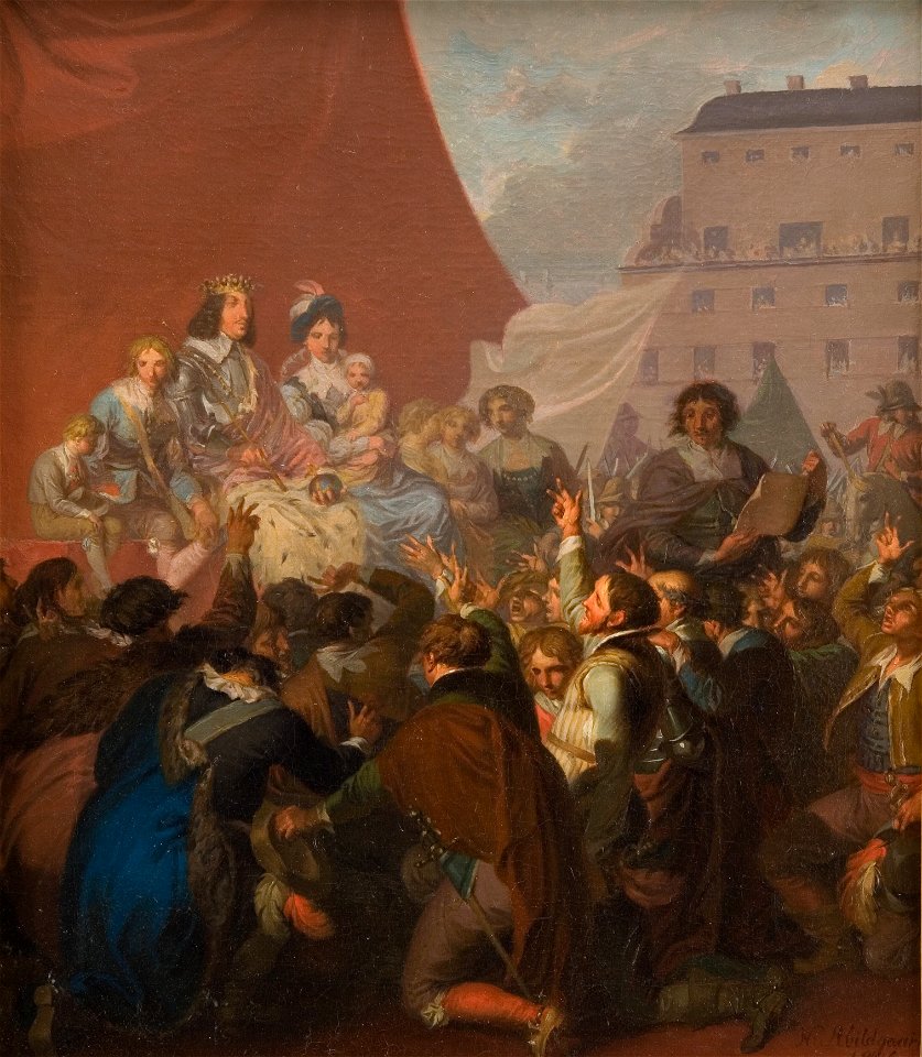 Nicolai Abildgaard - The Oath of Fealty in 1660 - KMS599 - Statens Museum for Kunst
