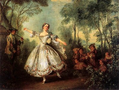 Nicolas Lancret - Mademoiselle de Camargo Dancing - WGA12419