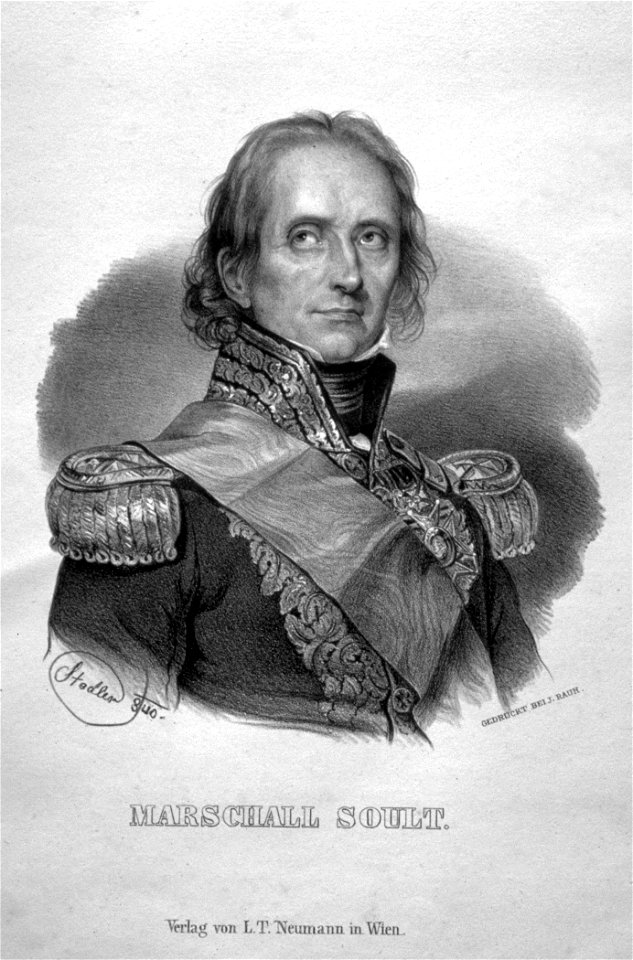 Nicolas Jean Soult Litho