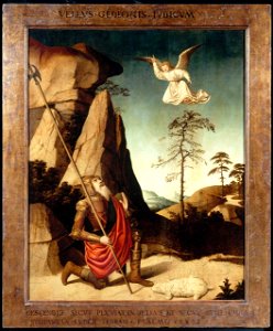 Nicolas Dipre. La Toison de Gédéon. c. 1500. Avignon, Petit Palais.