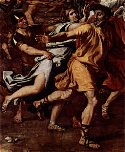 Nicolas Poussin - L'Enlèvement des Sabines (détail)