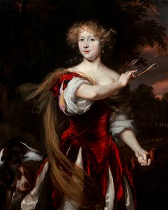 Nicolaes Maes - Portrait of a Lady as Diana