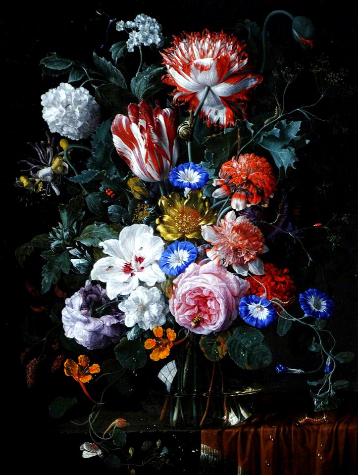 Nicolaes van Verendael (1640-1691) - Flower Piece with Tulips, Roses, Convolvuli and Other Flowers - 959491 - National Trust