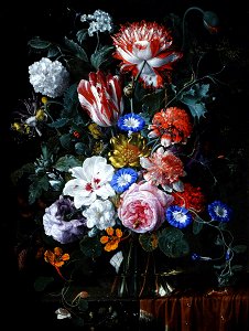 Nicolaes van Verendael (1640-1691) - Flower Piece with Tulips, Roses, Convolvuli and Other Flowers - 959491 - National Trust