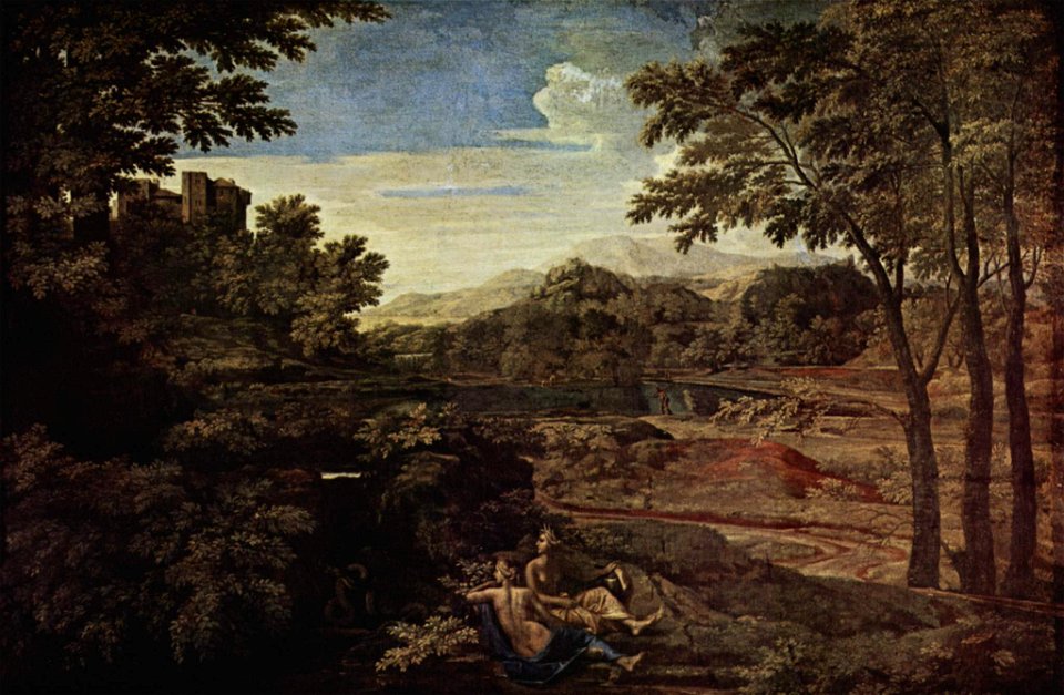 Nicolas Poussin - Paysage aux deux nymphes