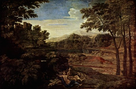 Nicolas Poussin - Paysage aux deux nymphes