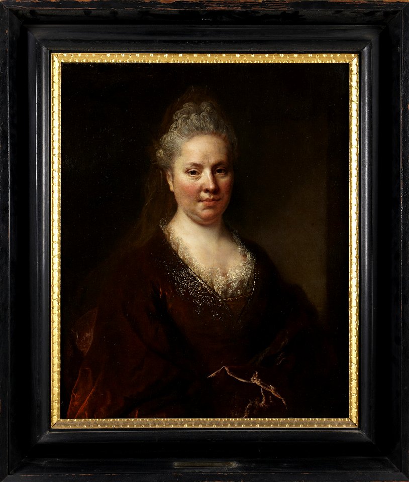 Nicolas Largilliere - Portrait of Madame Leon de la Mejenelle - y338 - Princeton University Art Museum
