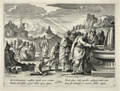 Nicolaes Rijckmans (Flemish, 1616-), Pieter I de Jode (Flemish, 1570-1634) - The Story of Elisha - 1991.258 - Cleveland Museum of Art