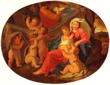 Nicolas Poussin - Sainte Famille (aux anges)