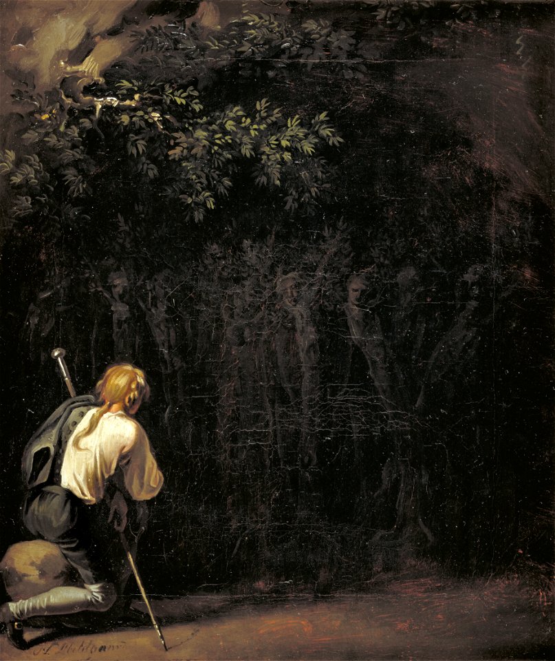 Nicolai Abildgaard - The Prayers of the Potuans at the Feast of the Unfathomable God - KMS596 - Statens Museum for Kunst