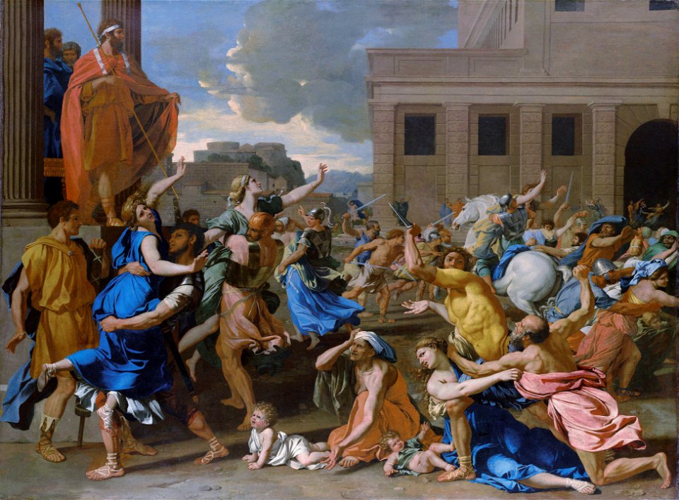 Nicolas Poussin - L'Enlèvement des Sabines (1634-5)FXD