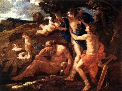 Nicolas Poussin - Apollo and Daphne - WGA18261