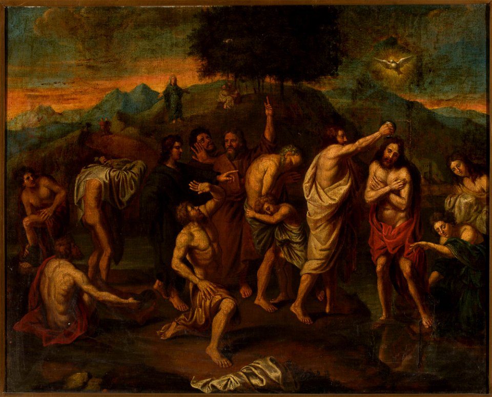 Nicolas Poussin - Baptism of Christ - 158319 MNW - National Museum in Warsaw