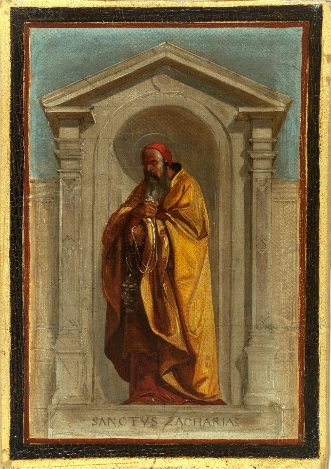 Nicolas Auguste Hesse - Esquisse pour l'église Notre-Dame-de-Bonne-Nouvelle , Saint Zaccharie - PDUT1872 - Musée des Beaux-Arts de la ville de Paris