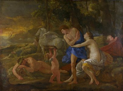 Nicolas Poussin - Cephalus and Aurora - Google Art Project. Free illustration for personal and commercial use.