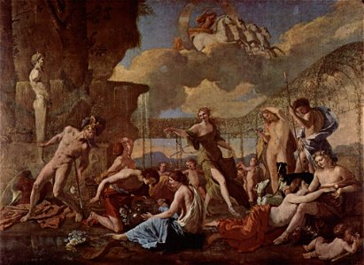 Nicolas Poussin - L'Empire de Flore. Free illustration for personal and commercial use.