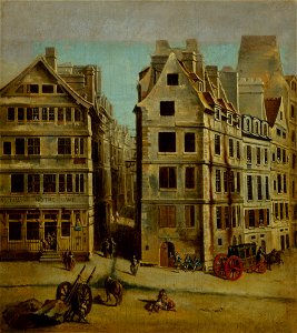 Nicolas Jean-Baptiste Raguenet - Le cabaret l'Image Notre-Dame, place de Grève - P280 - Musée Carnavalet