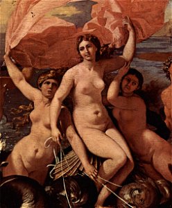 Nicolas Poussin - Le Triomphe de Neptune ou La Naissance de Vénus (détail) (2)