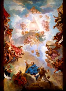Nicolas Bertin - Prophets and Kings of the Old Testament Adoring the Name of Jehovah - 69.5 - Museum of Fine Arts