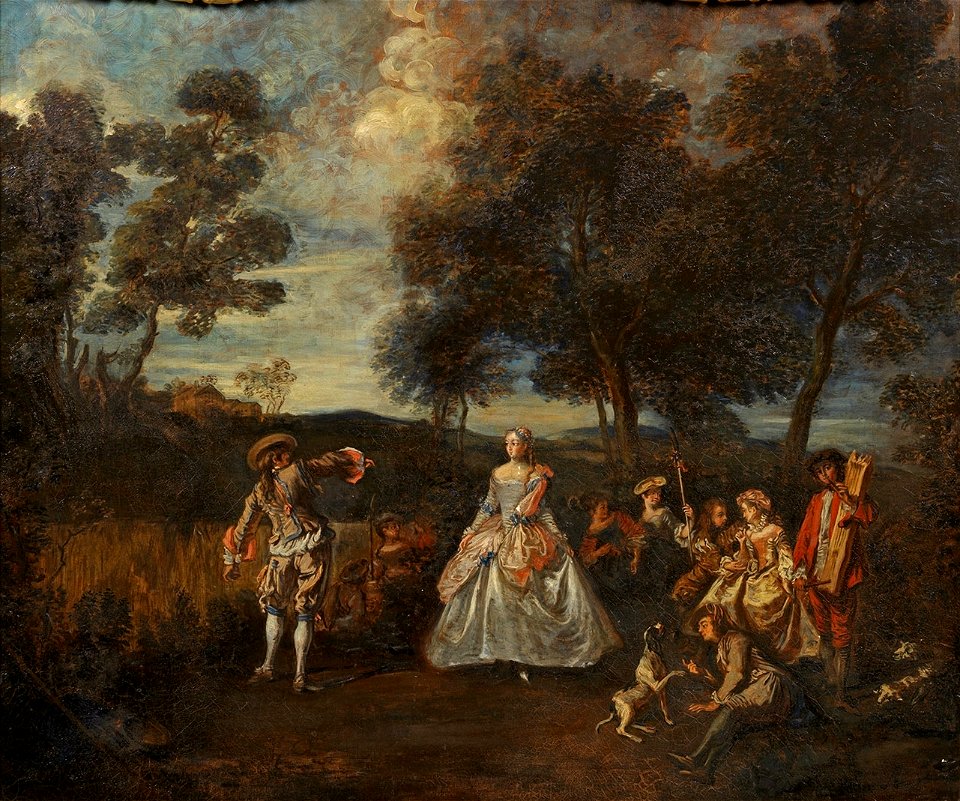Nicolas Lancret (Nachfolge) Ländliches Fest mit tanzendem Paar