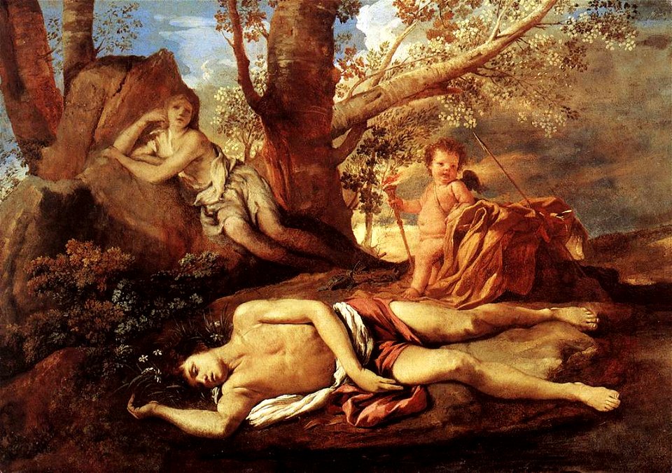 Nicolas Poussin - Echo and Narcissus - WGA18271