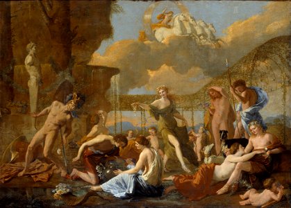Nicolas Poussin - The Empire of Flora - Google Art Project. Free illustration for personal and commercial use.