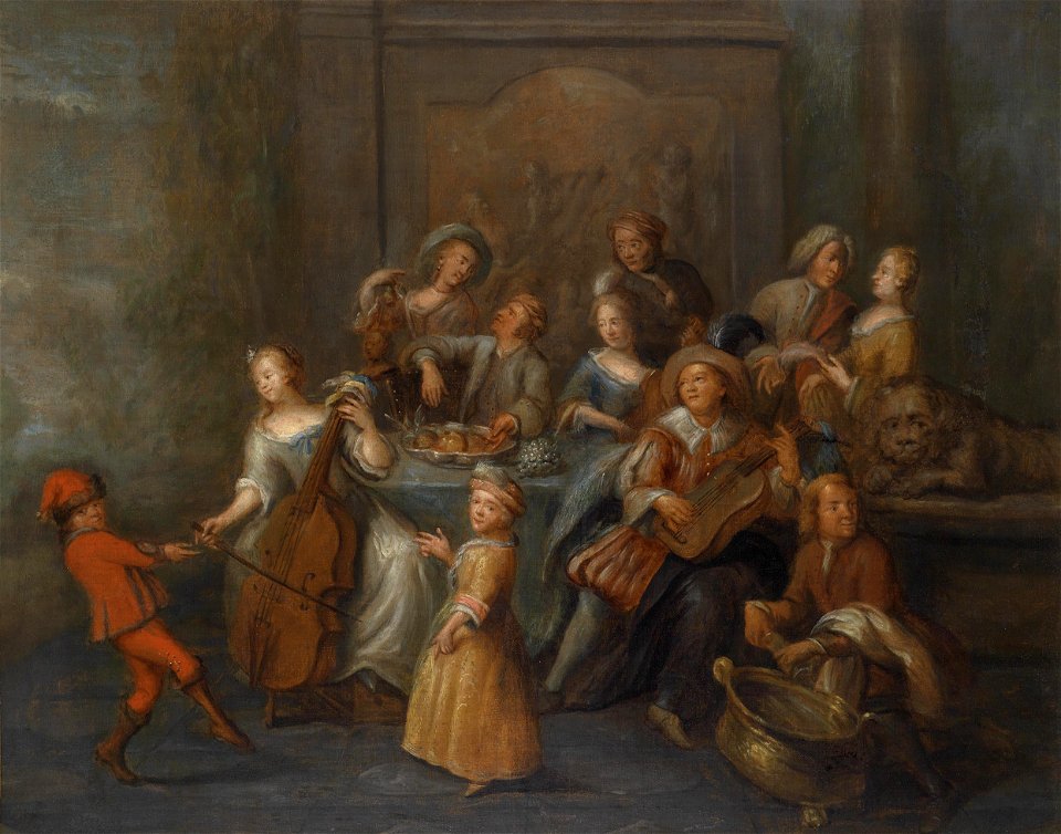 Nicolaes Verkolje Musizierende Gesellschaft